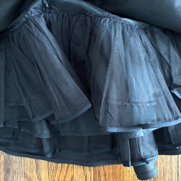 Tarik Ediz Women's Black Tie in Front Top Long Sleeve Shirt/Skirt Bundle Size 6 - Picture 15 of 15